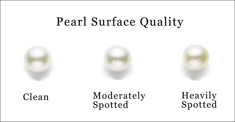 Consider the surface quality of the pearl